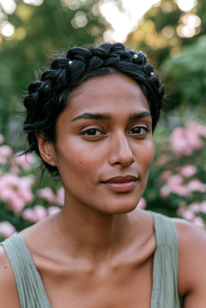 Summer braid hairstyles crown braids