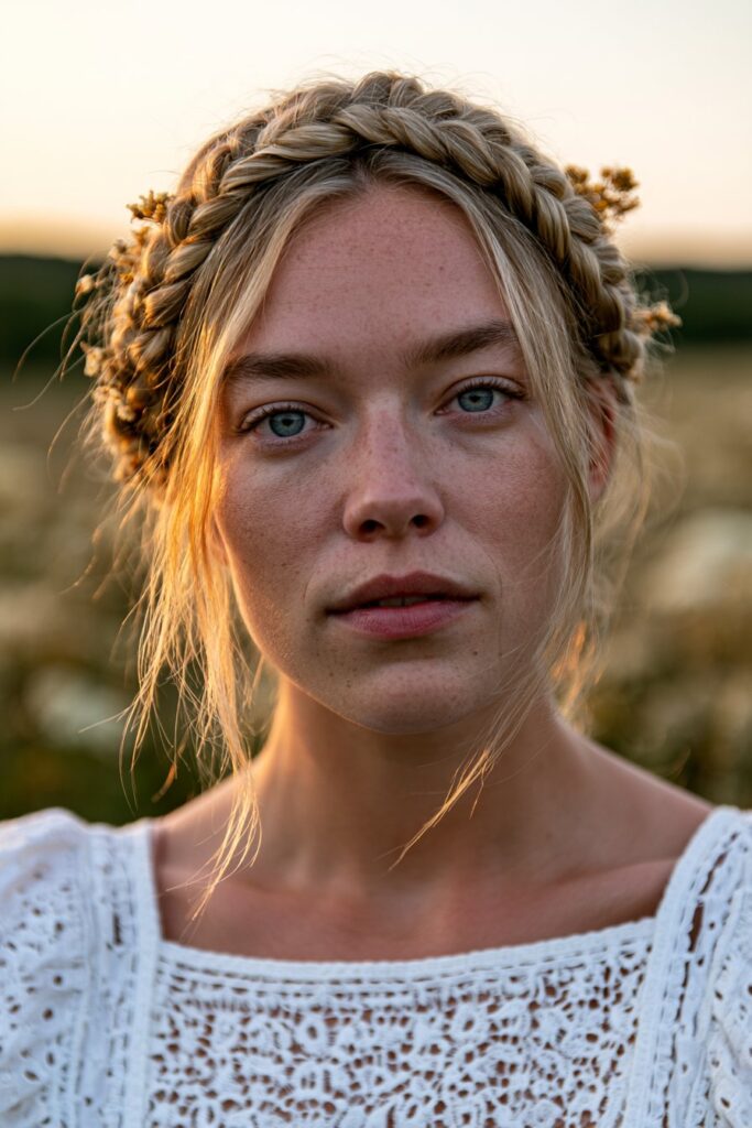 Summer braid hairstyles milkmaid braids