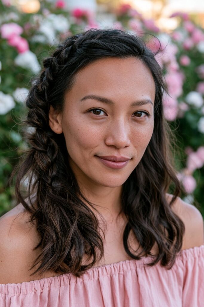 Summer braid hairstyles waterfall braids