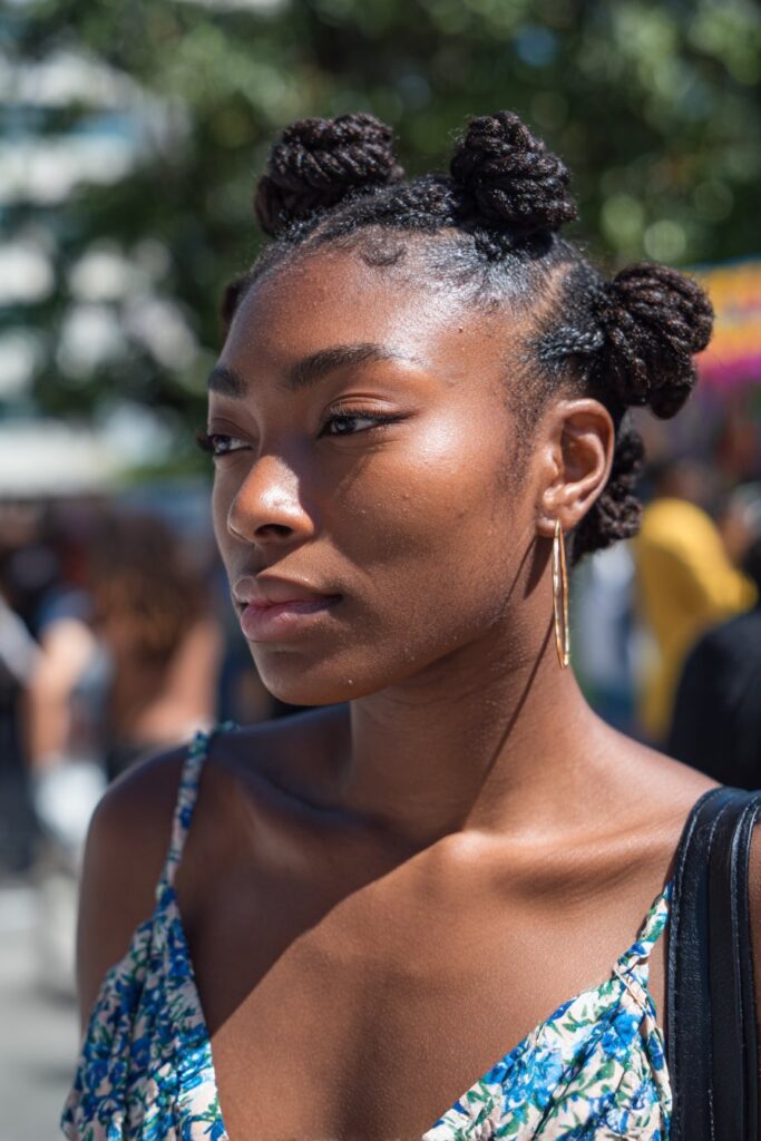 Summer hairstyles for black women bantu knots