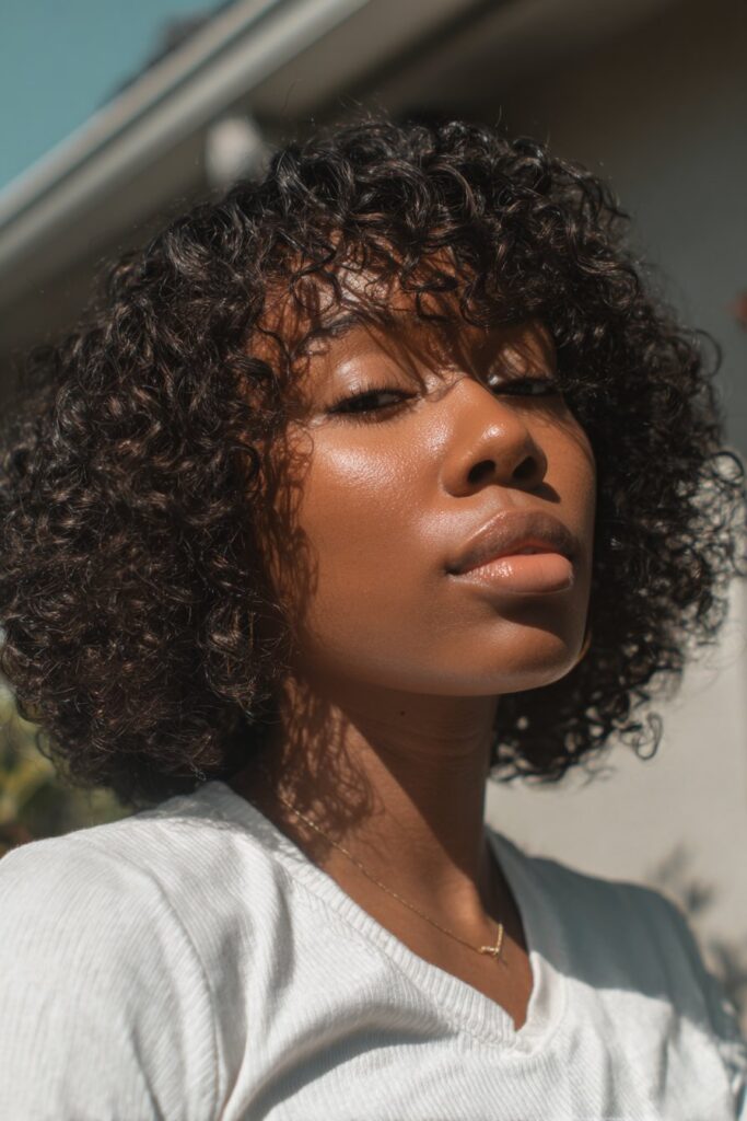Summer hairstyles for black women curly bob wig