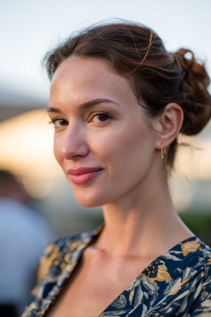 Memorial day hairstyles low chignon