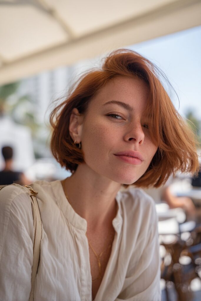 Summer hairstyles for short hair French girl bob