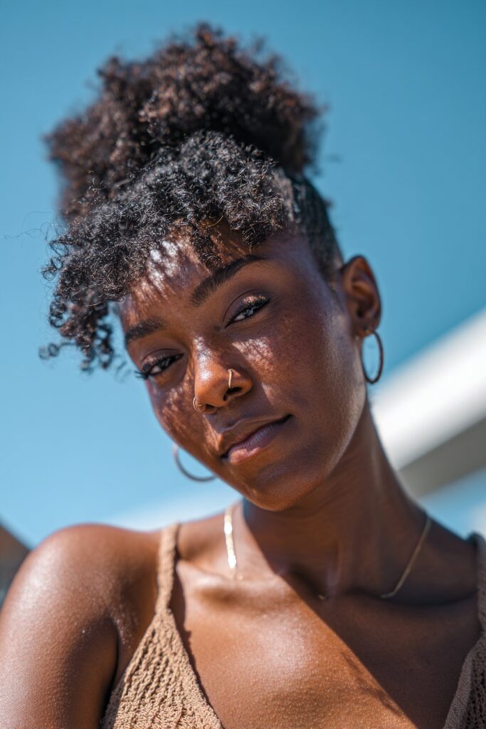 Summer hairstyles for black women high puff
