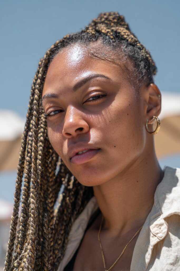 Summer hairstyles for black women knotless braids