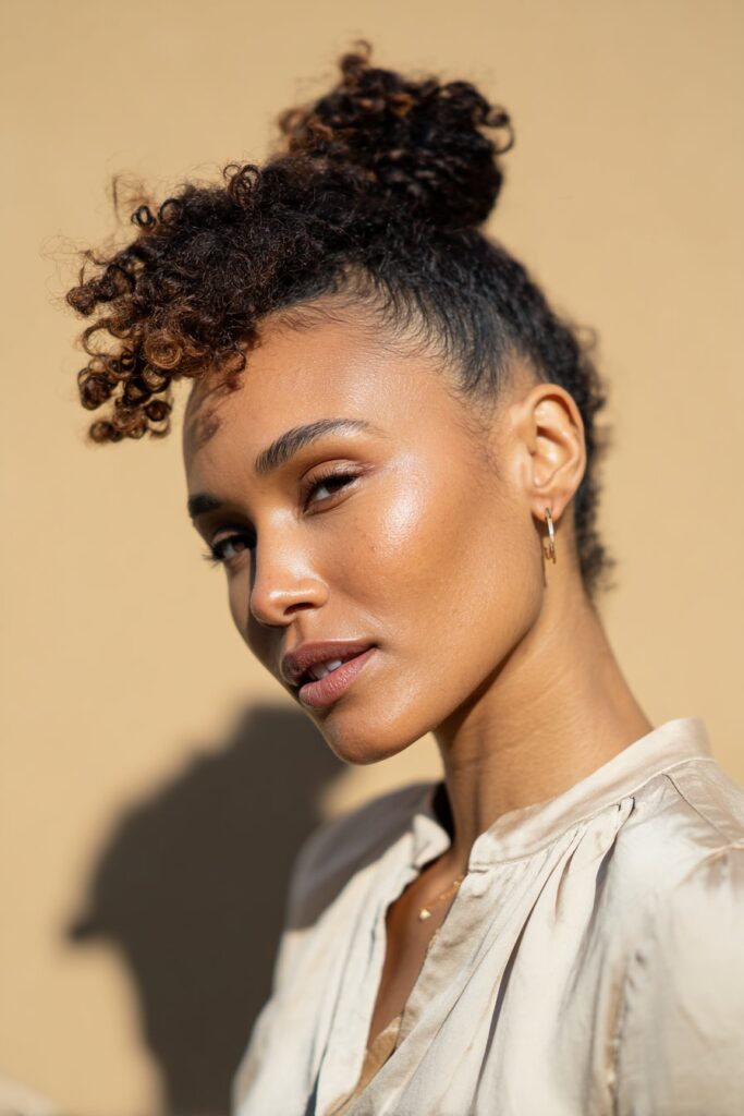 Twist out hairstyles pineapple updo