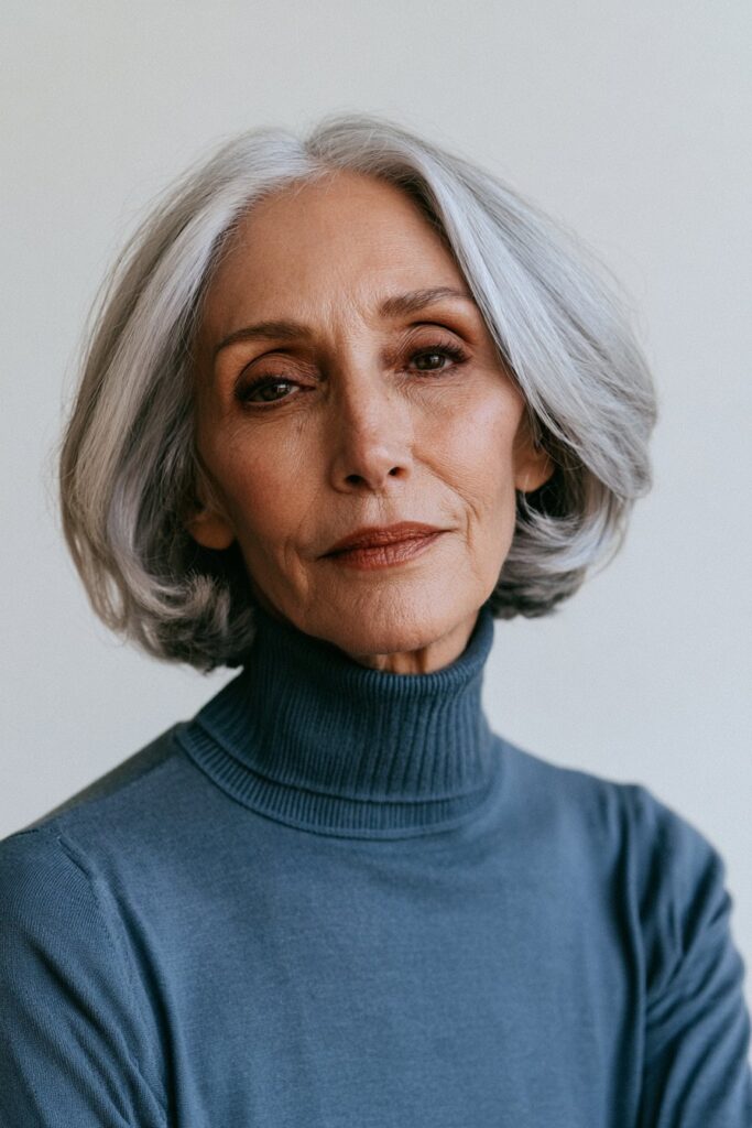 12 Trendy Short Hairstyles for Women Over 70 9 Short hairstyles for women over 70 silver graduated bob