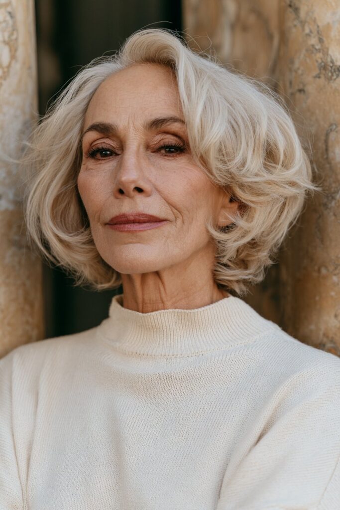 12 Trendy Short Hairstyles for Women Over 70 8 Short hairstyles for women over 70 textured choppy bob