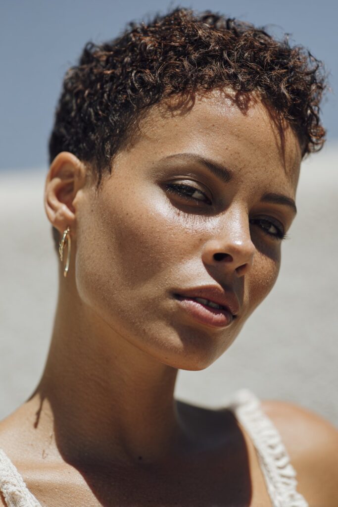 Summer hairstyles for short hair textured pixie cut