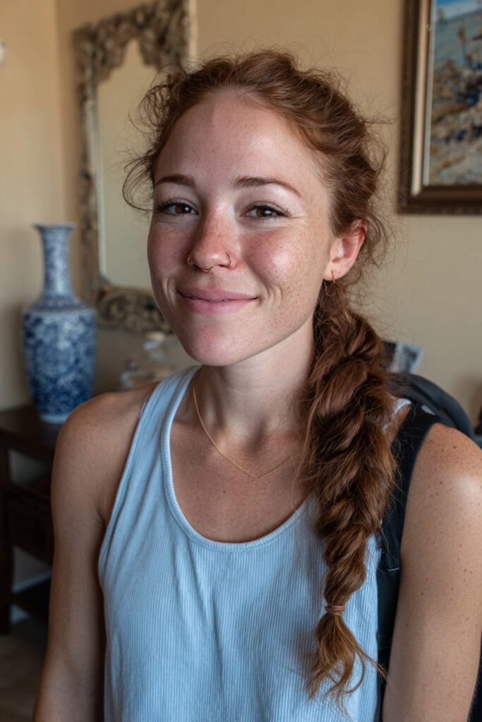 Greasy hair hairstyles braided ponytail