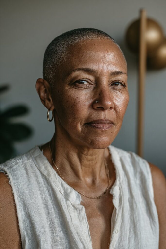 15 Timeless Shaved Hairstyles for Older Black Women 2 Shaved hairstyles for older black women buzz cut