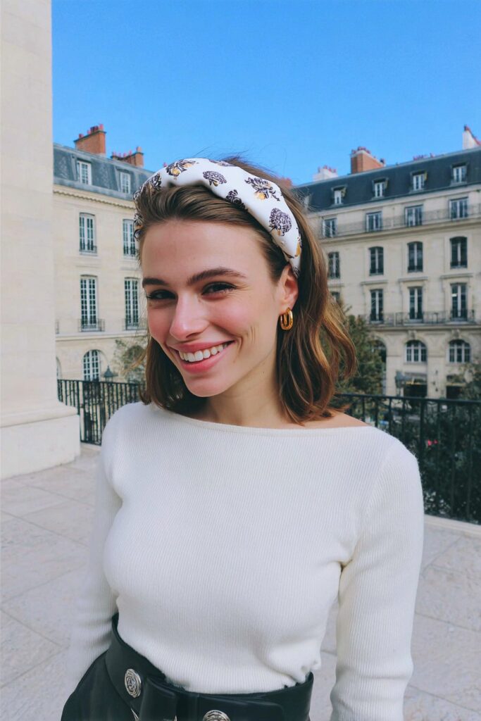 15 Elegant Bandana Hairstyles for Work to Try 2 Bandana hairstyles for work headband polished waves