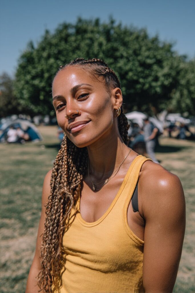 Camp hairstyles black women cornrows
