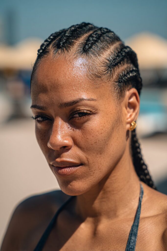 12 Best Pool Hairstyles for Black Women: Top Summer Looks 2 Pool hairstyles for black women cornrows