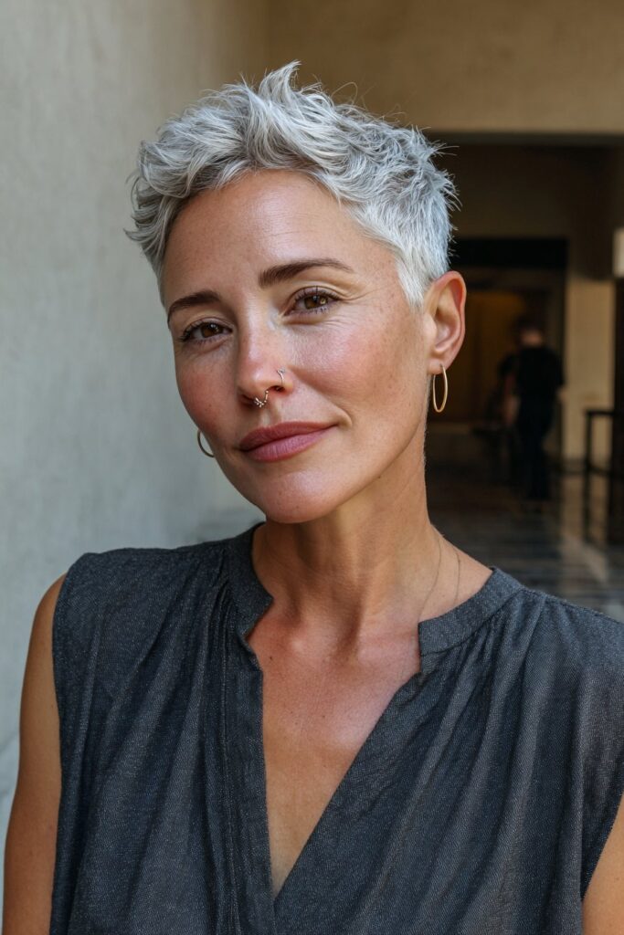Faux hawk pixie for women over 50