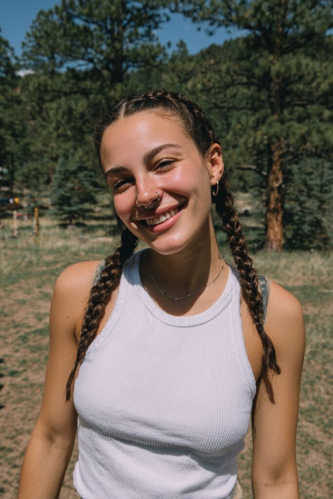 Camp hairstyles black women feed in braids