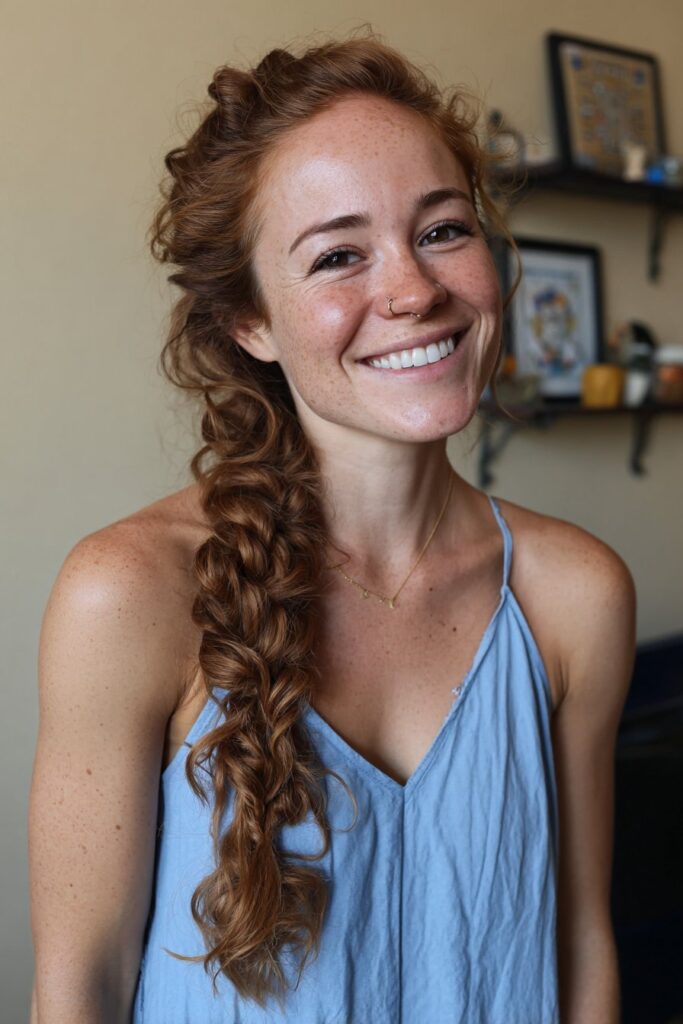 Greasy hair hairstyles fishtail braid