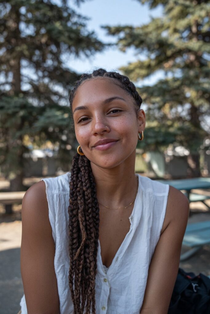 Camp hairstyles black women Fulani braids