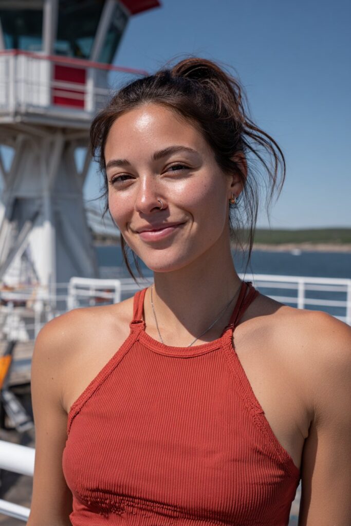 Lifeguard hairstyles high ponytail