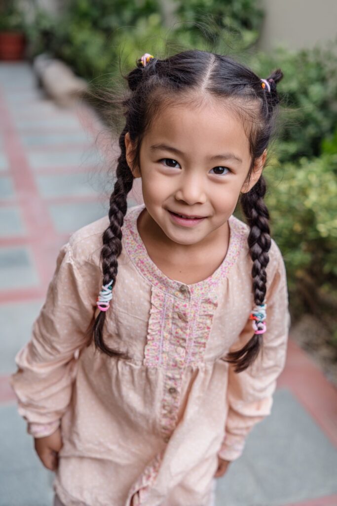 2 braided ponytails for kids hair cuffs