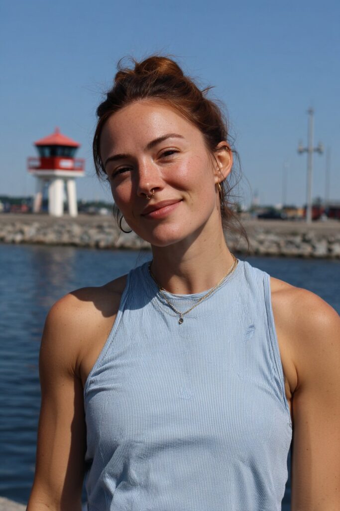 Lifeguard hairstyles low bun