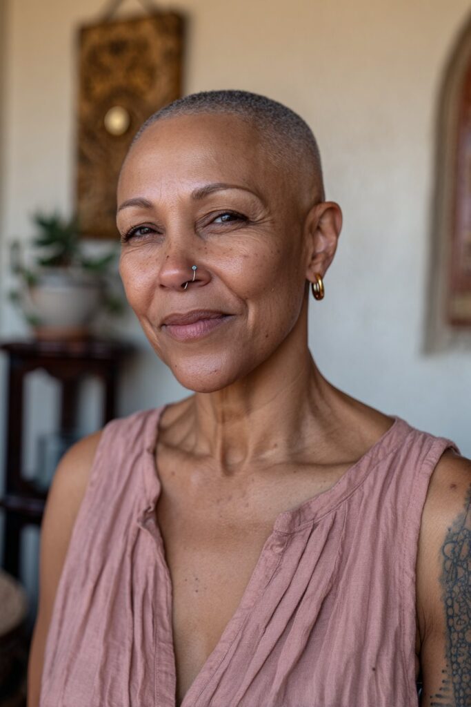 15 Timeless Shaved Hairstyles for Older Black Women 12 Shaved hairstyles for older black women shaved bob