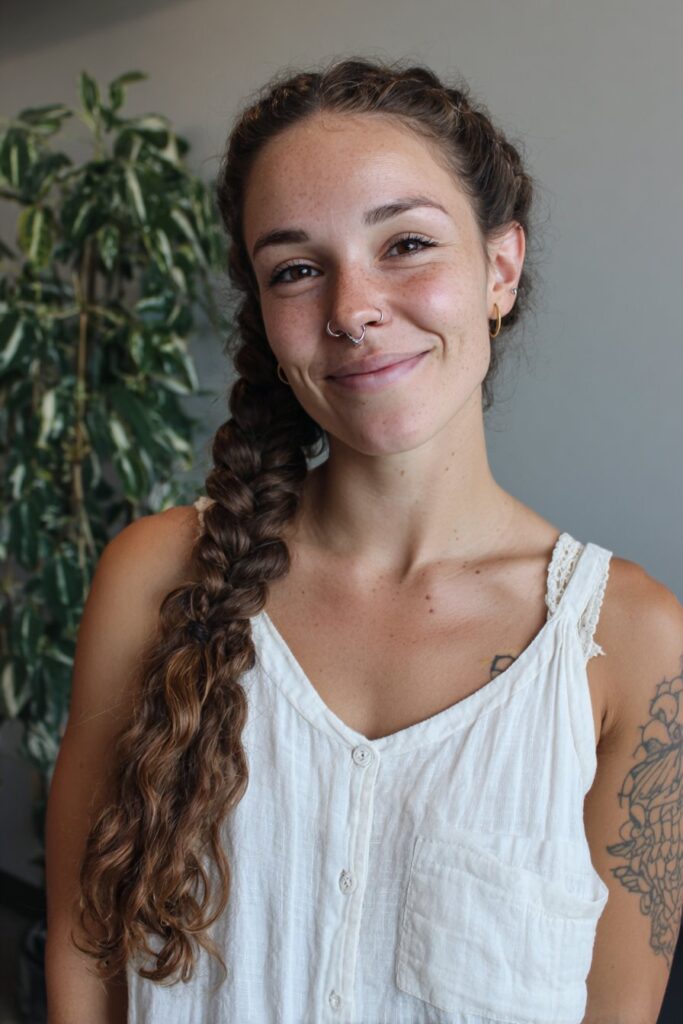 Greasy hair hairstyles side braid