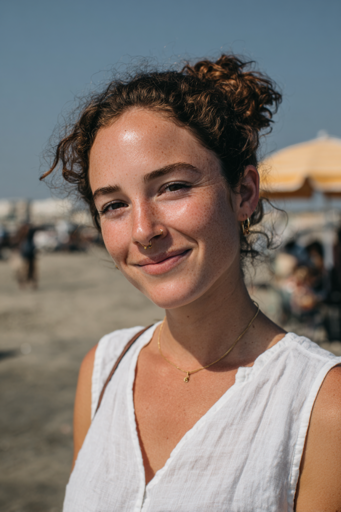 Beach hairstyles for curly hair side bun