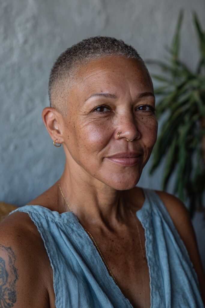 15 Timeless Shaved Hairstyles for Older Black Women 7 Shaved hairstyles for older black women mohawk haircut