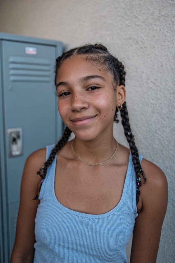 Back to school cornrows straight back cornrows