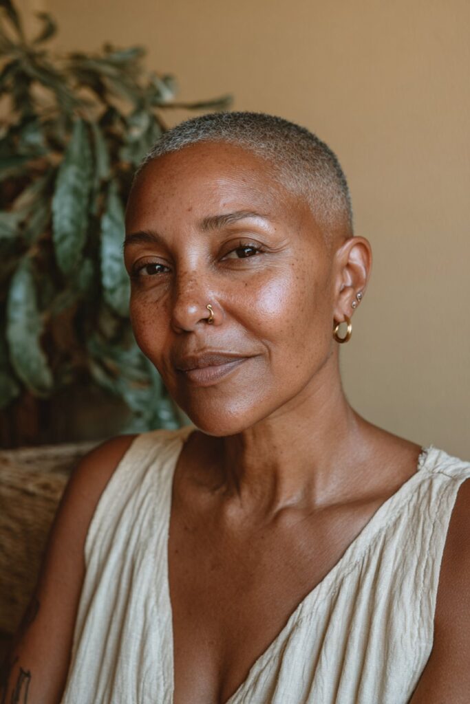15 Timeless Shaved Hairstyles for Older Black Women 1 Shaved hairstyles for older black women tapered cut