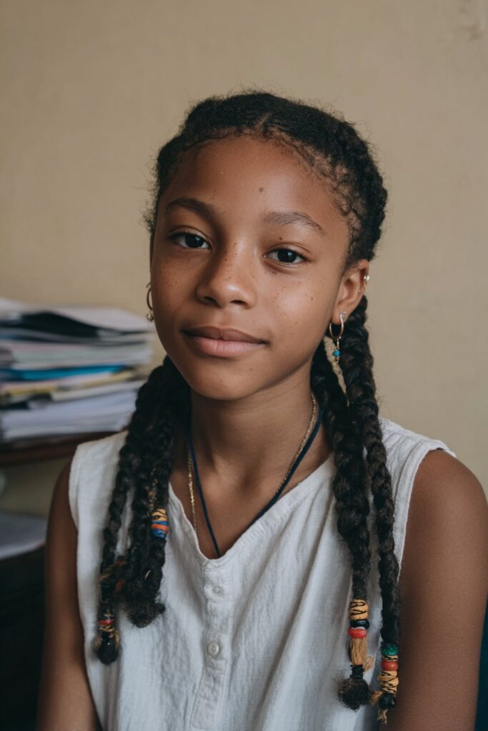 Back to school cornrows tribal braids