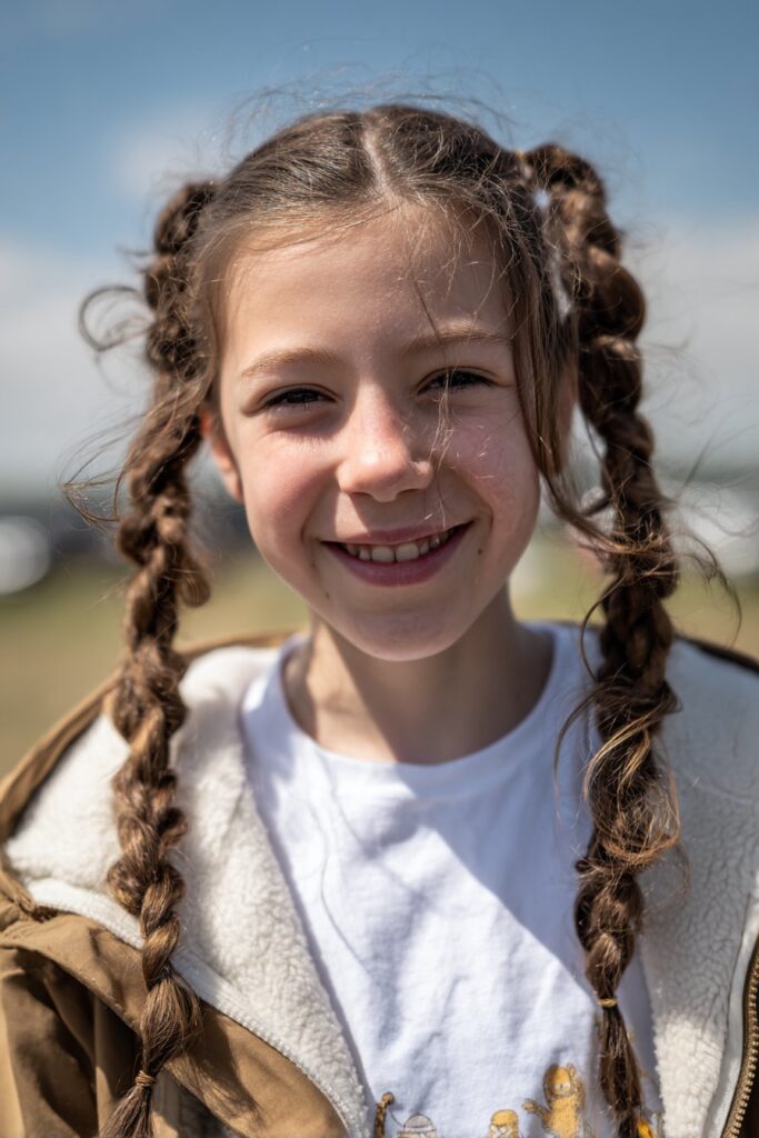 2 braided ponytails for kids rope braids