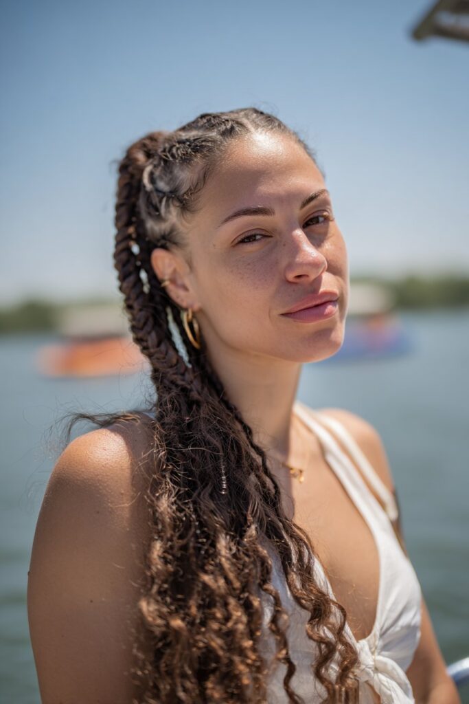 Lake hairstyles twisted side braid
