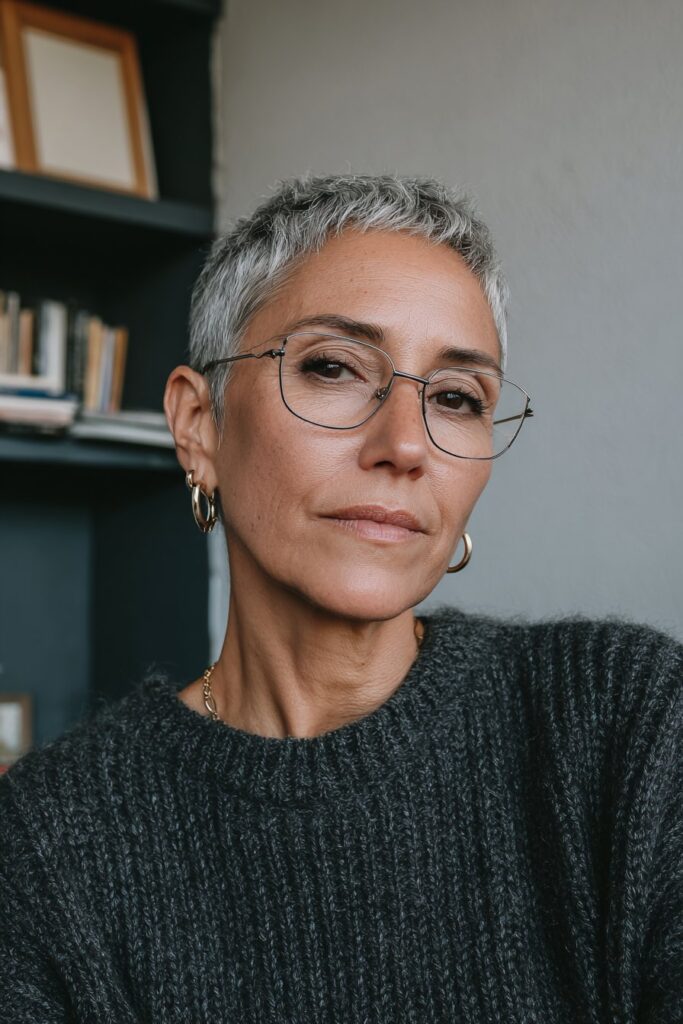 25 Short Hairstyles for Women Over 50 That Look Fresh 10 Asymmetrical pixie for women over 50