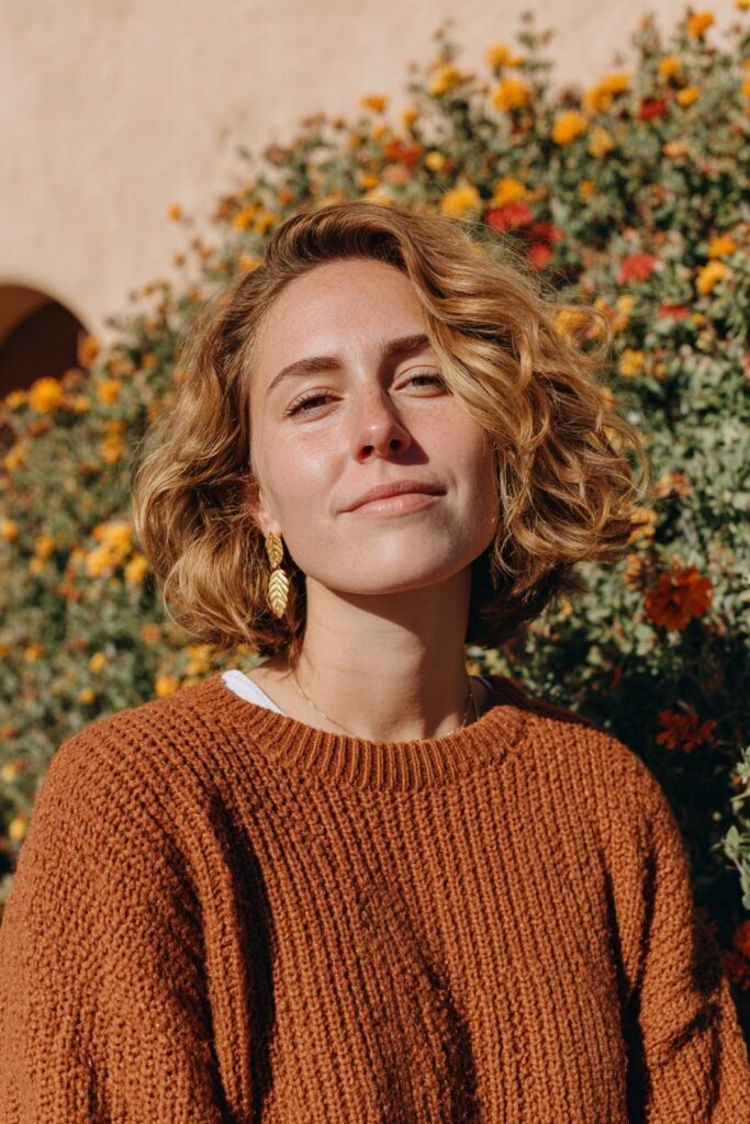 Autumn blonde hair color