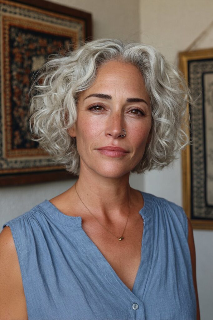 15 Flattering Layered Hairstyles for Women Over 50 8 Bixie haircut for women over 50