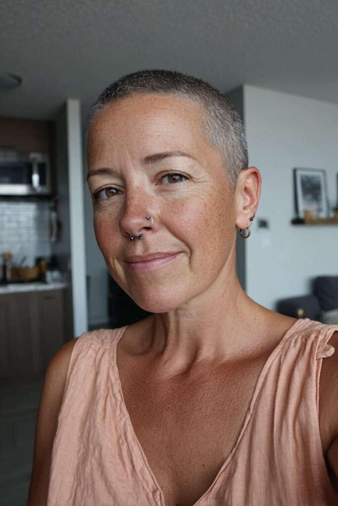 12 Undercut Edgy Choppy Pixie Cuts for Women Over 50 (Bold & Fierce) 11 Undercut bixie hairstyle for women over 50