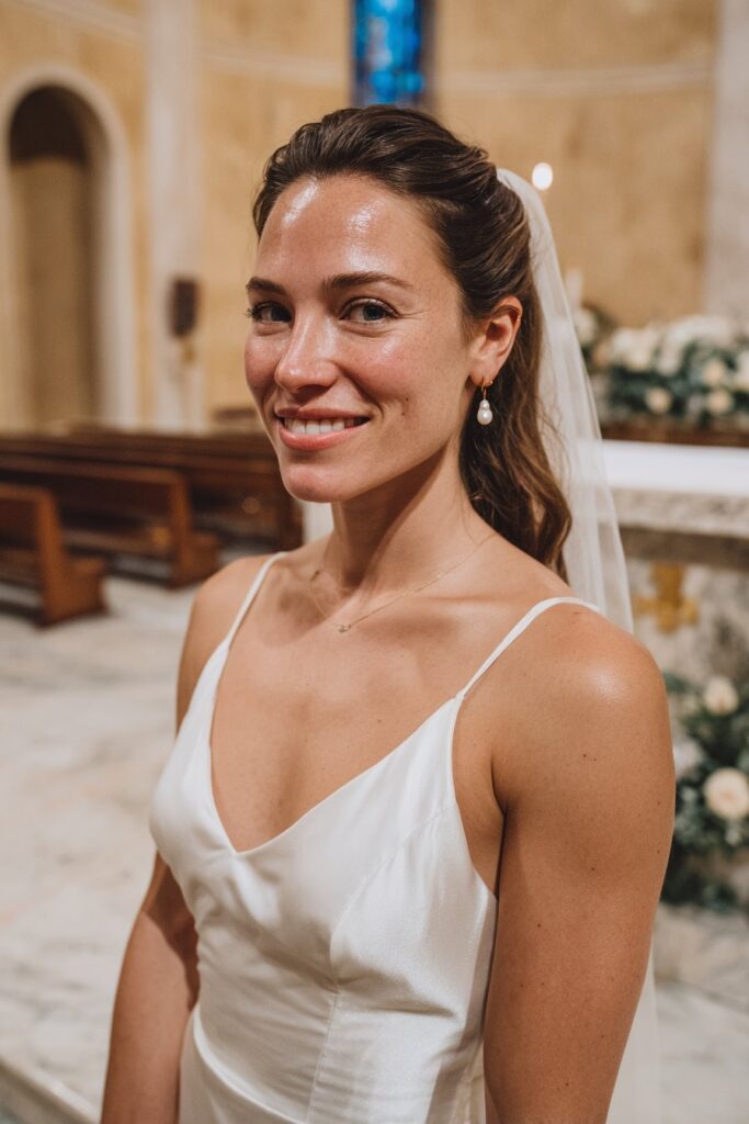 25 Beautiful Bubble Ponytail Hairstyles for Wedding 8 Bubble ponytail with bridal veil