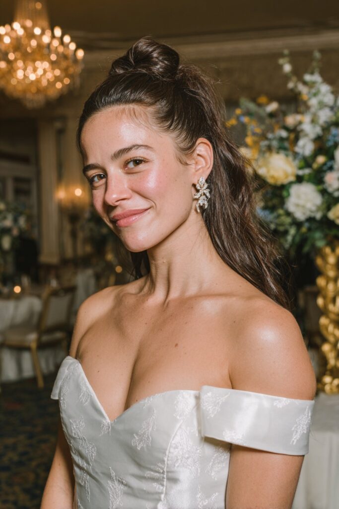 25 Beautiful Bubble Ponytail Hairstyles for Wedding 20 Bubble Ponytail with Voluminous Teased Crown