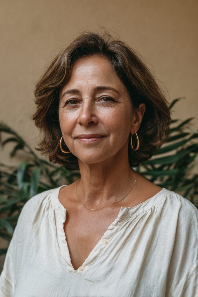 25 Short Choppy Hairstyles for Women Over 60 With Thin Hair 14 Choppy feathered bob with fringe