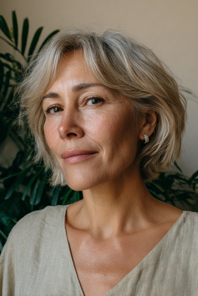 25 Short Choppy Hairstyles for Women Over 60 With Thin Hair 25 Choppy graduated bob for thin hair