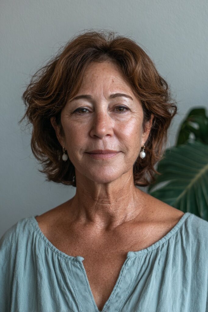 25 Short Choppy Hairstyles for Women Over 60 With Thin Hair 4 Choppy layered bob over 60