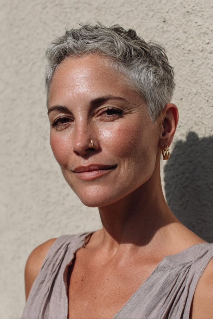 12 Undercut Edgy Choppy Pixie Cuts for Women Over 50 (Bold & Fierce) 6 Choppy undercut pixie for women over 50