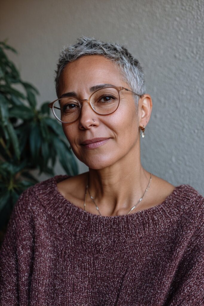 25 Short Hairstyles for Women Over 50 That Look Fresh 13 Feathered pixie for women over 50