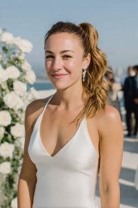 Mid Length Bubble Ponytail