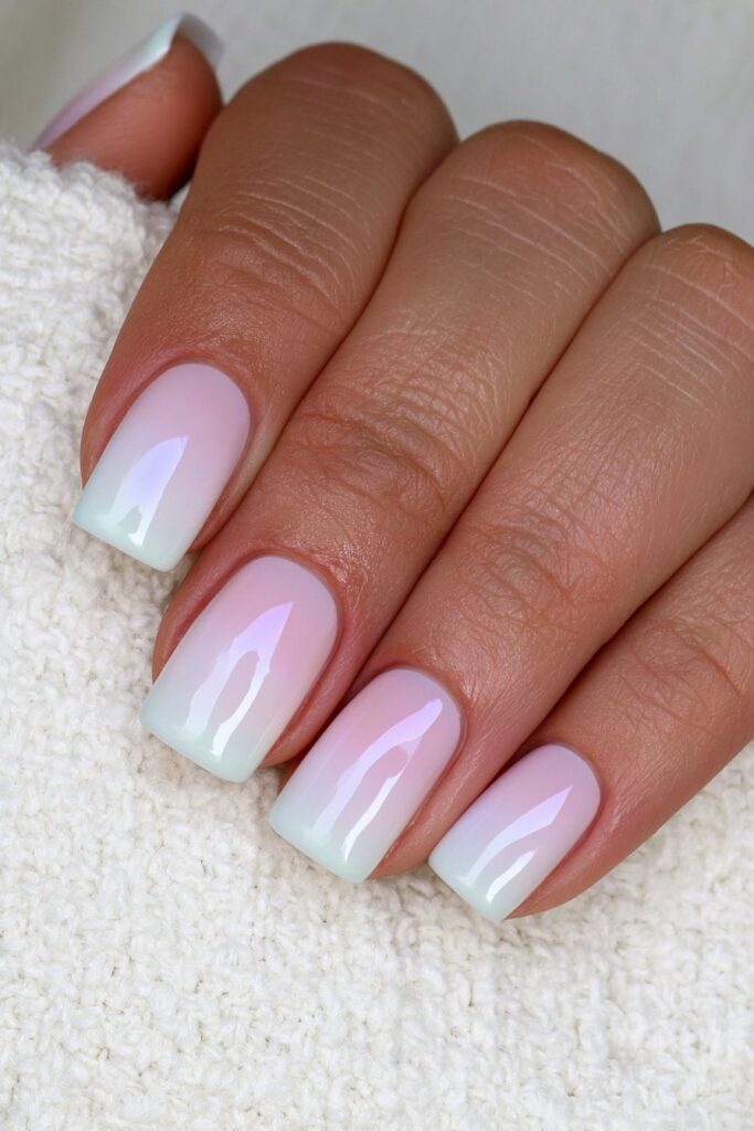 22 Back to School Nails for Teachers That Are Professional 15 Mint green glazed teacher nails