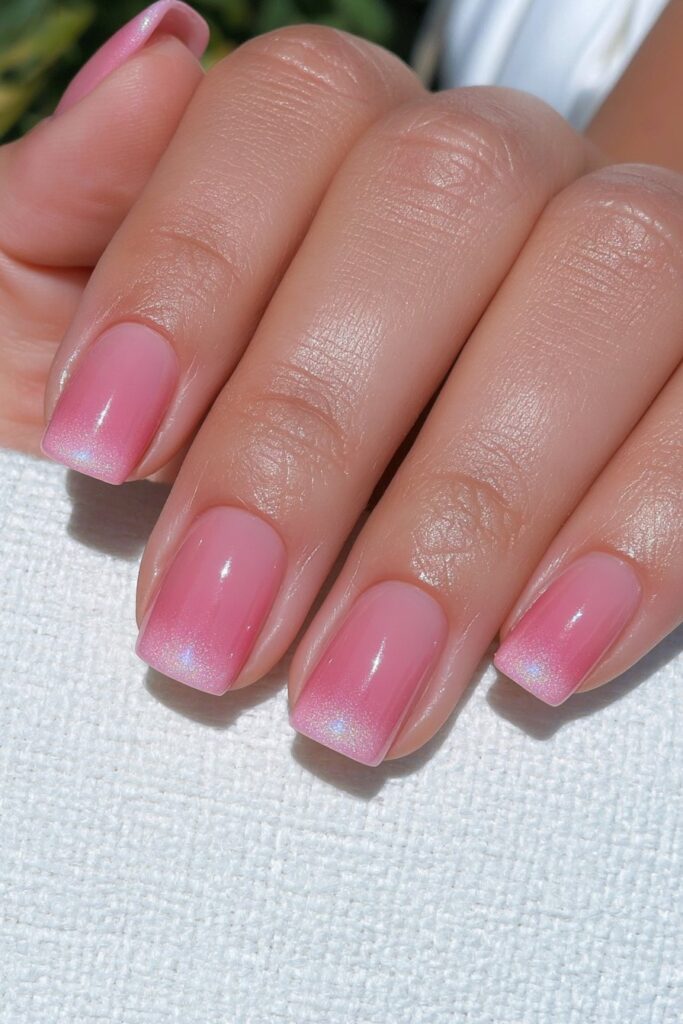 22 Back to School Nails for Teachers That Are Professional 4 Muted coral gel teacher nails