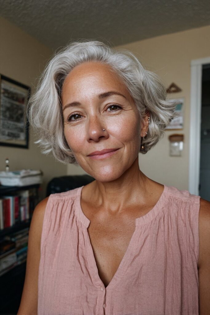 15 Layered Bob Hairstyles for Over 60 (That Add Volume) 4 Layered pixie bob for women over 60