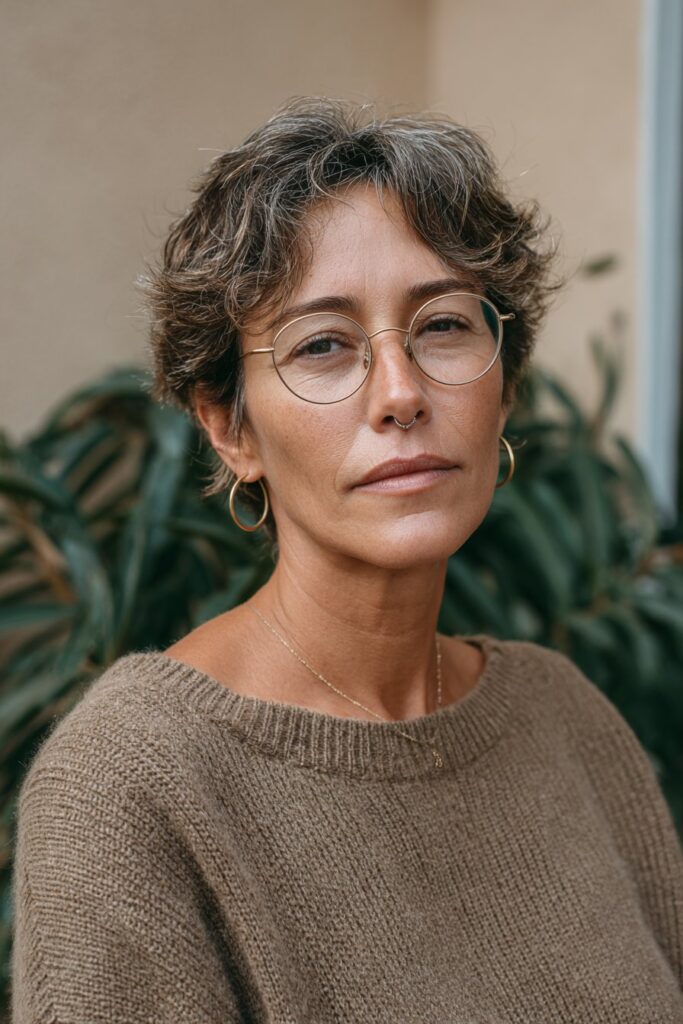 25 Short Hairstyles for Women Over 50 That Look Fresh 6 Shaggy pixie for women over 50